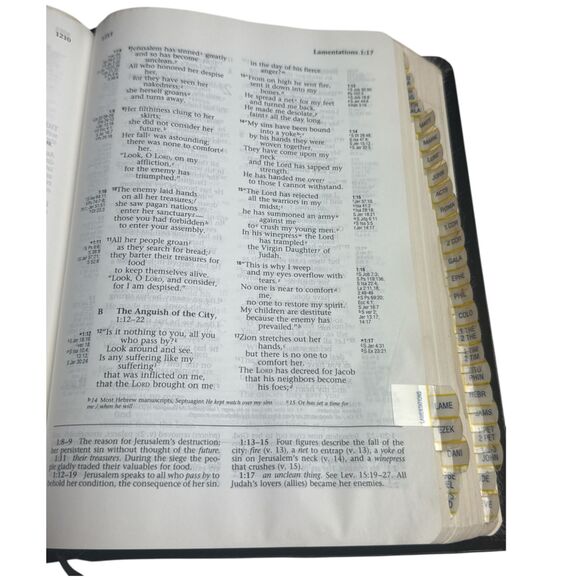 1994 Ryrie Study Bible KJV Black Bonded Leather Red Letter Edition Moody - Picture 6 of 10